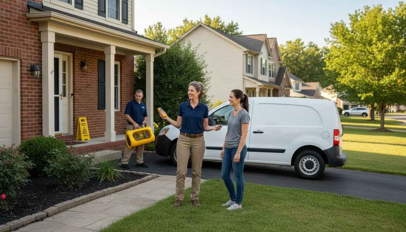 Residential water damage restoration in Muncy, PA